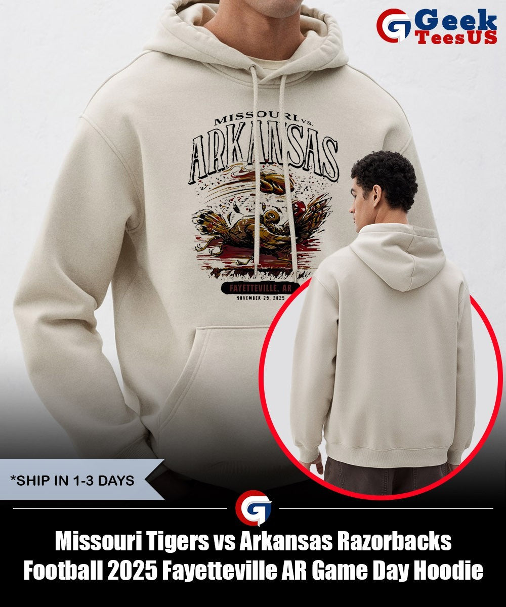 Missouri Tigers vs Arkansas Razorbacks Football 2025 Fayetteville AR Game Day shirt