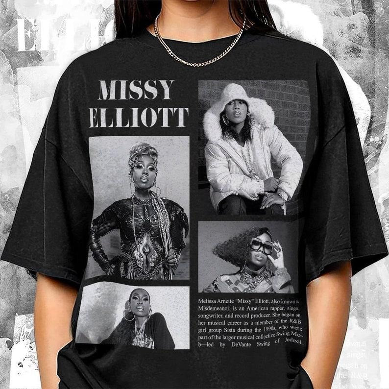 Missy Elliott 90s Shirt, Rapper Missy Elliott's Gift For Man And Woman Hoodie, Sweatshirt | DripVista.com