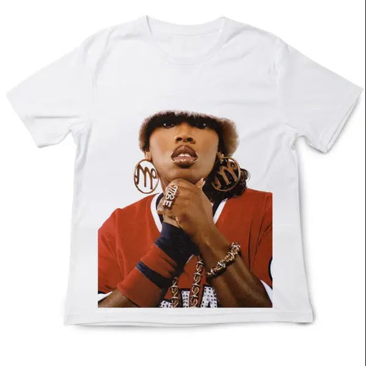 Missy Elliott Tee, Elliott Gift Shirt Classic Cotton