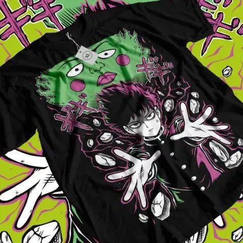 Mob Psycho 100 Cast T-Shirt Anime Manga Mob Psycho Dimple T-Shirt Tee All Size