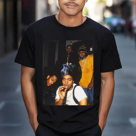 Mobb Deep Shirt, Tshirt Clothing Music Rap, 90s Wu Tang Merch Shirt, Nas Graphic Tees,Nas Mobb Deep Raekwon Vintage Shirt, Unisex T-Shirt, Gifts For Fan, Short Sleeve Tee Shirt, Gifts For Birthday Fathers Day Christmas Anniversary Thanksgiving
