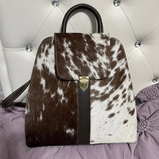 Mochila original de piel PU Leather Brown Black