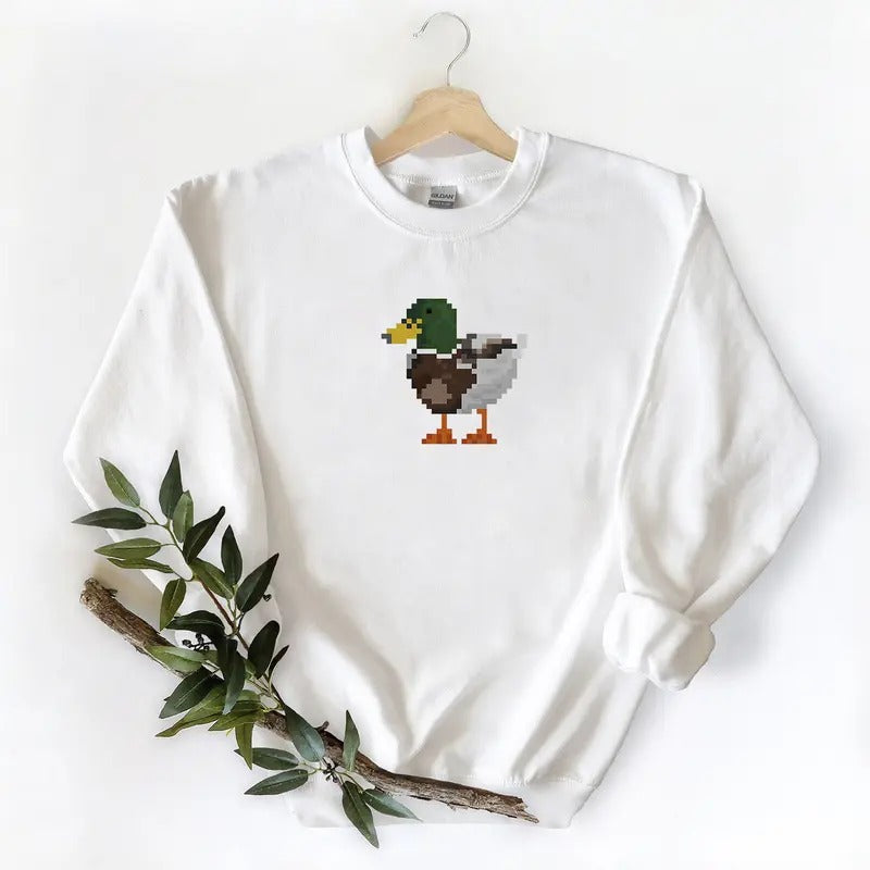 Model Wild Duck Cartoon Tshirt Sweatshirt Hoodie, for Mallard duck lovers | DripVista.com