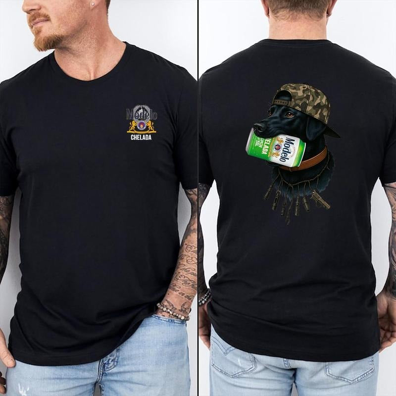 Modelo Chelada Dog Lover Shirt, Beer Lover T-Shirt, Hunting Shirt for Dads, TNF'WB shield Day Gift, Modelo Beer Fan...