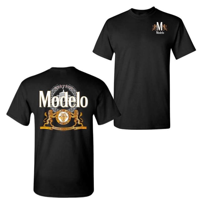 Modelo Logo Front Back Crew T-Shirt Sweatshirt Hoodie