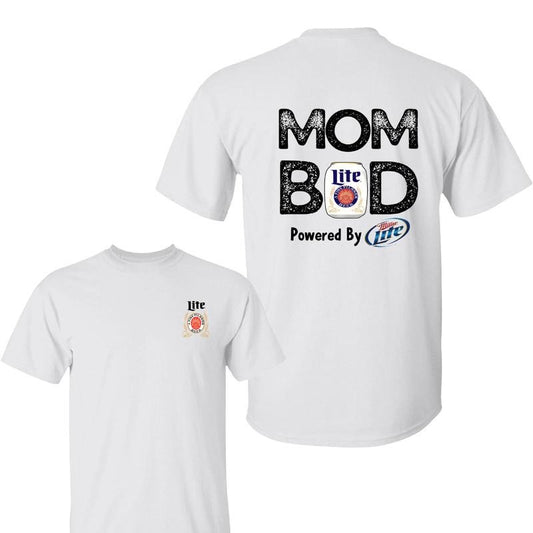 Mom Bod Power By Miller Lite Unisex T-Shirt, Mother's day Shirt, Funny Mom With Beer, Best Mama Ever, Full Colors, Full Sizes