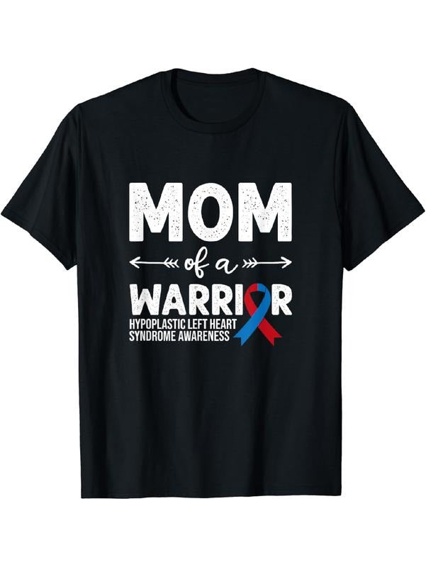 Mom FOG WB shield Warrior, Red & Blue Ribbon HLHS Awareness T-Shirt Cotton Fit Hoodie, Sweatshirt | DripVista.com