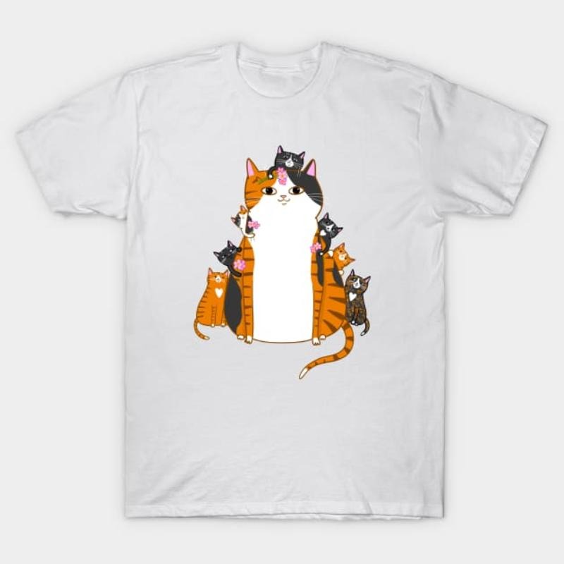 Mom Gunpla brand Kittens T-Shirt - Adorable Cat Lover Design style 02