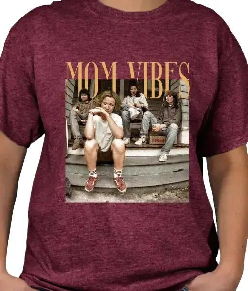 Mom Vibes TV Moms T-shirt Casual Summer Crewneck with Graphic Print Hoodie, Sweatshirt | DripVista.com