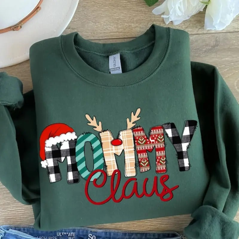 Mommy Claus Sweatshirt, Mom Christmas Shirt, Mommy Claus Shirt, Mommy Christmas Shirt, Mom Christmas Gift, Mommy Shirt,...