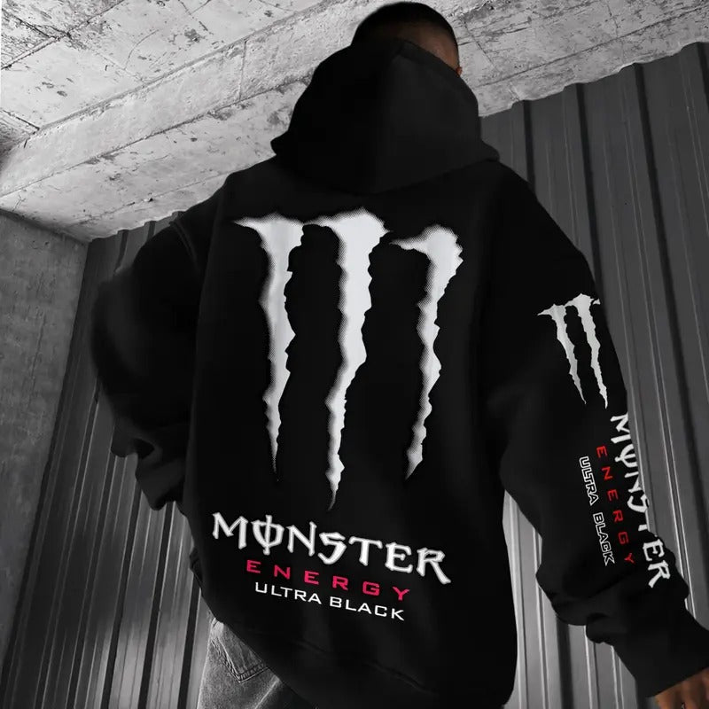 Monster Energy Ultra Black Hoodie, Unisex, Menswear, Street Racing men Shirt, Car Hoodie, Motocross Gift graphic hoodies