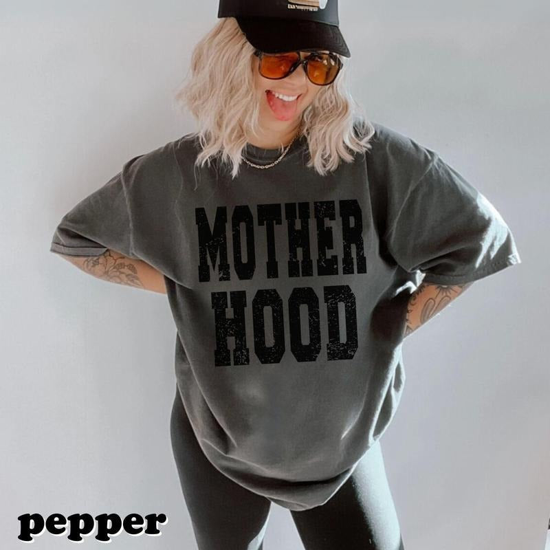 Mother Hood Shirt Trendy Mama Tshirt Mom Life Tee Graphic Mom TShirt Motherhood Shirt Cool Mom Club Rad Mom Pepper