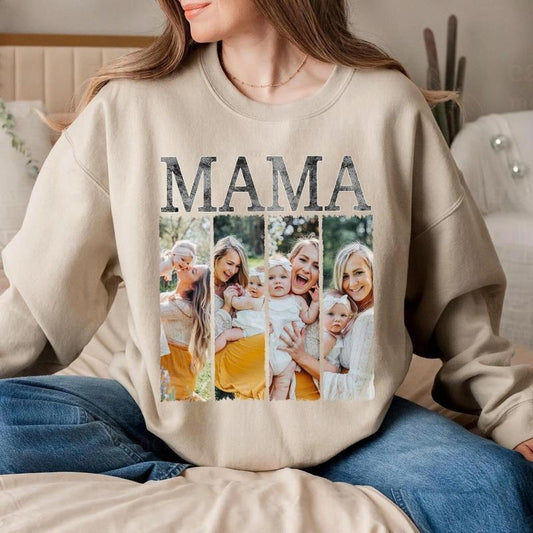 Mother's Day Customize Photo T-Shirt, Mother and Daughter Custom Shirt, Personalized Mom Photo Shirt, Mothe's Day Shirt Gift, Best Mom Shirt Top Womenswear