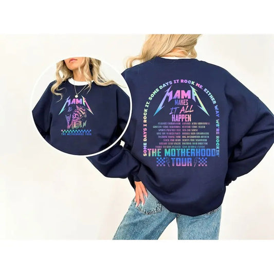 Motherhood Shirt And Sweatshirt, Some Days I Rock It Shirt, Mama lighting bold  Shirt, Mama Funny Tour  Shirt, Mother's Day Funny Shirt, Mama Skeleton  Shirt