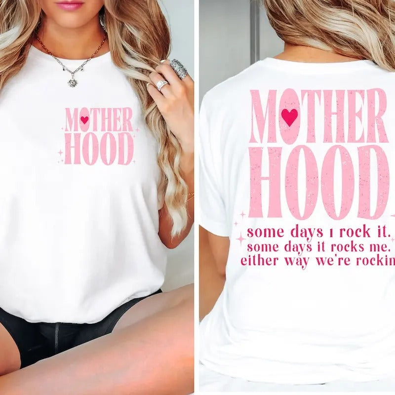 Motherhood Shirt, Motherhood Sweatshirt, Some Days I Rock It, Retro Motherhood Shirt, Mother days shirt Hoodie