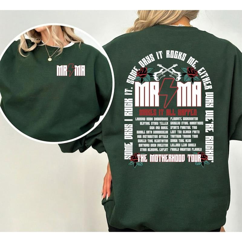 Motherhood Shirt, Some Days I Rock It Sweatshirt, Mama lighting bold  Shirt, Mama Funny Tour  Shirt, Mother's Day Funny  Shirt, Mama Skeleton  Shirt