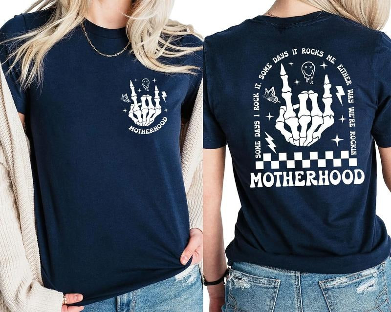 Motherhood Sometimes I Rock It, Trend Shirt Hoodie, Sweatshirt | DripVista.com