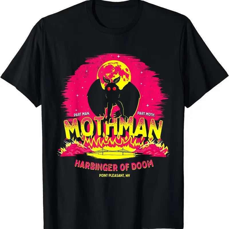 Mothman - Funny Cute Cryptid Creature Short Sleeve T-Shirt Hoodie, Sweatshirt | DripVista.com