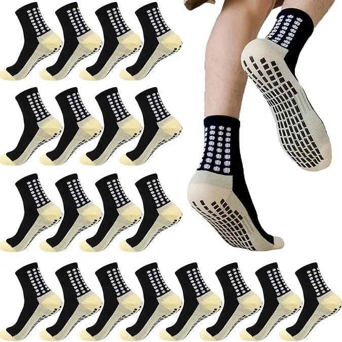 Mouthless cat Pairs Grip Soccer Socks for Men Anti Slip Athletic Socks Non-Slip Sports Spiky hair fighters Spiky hair...