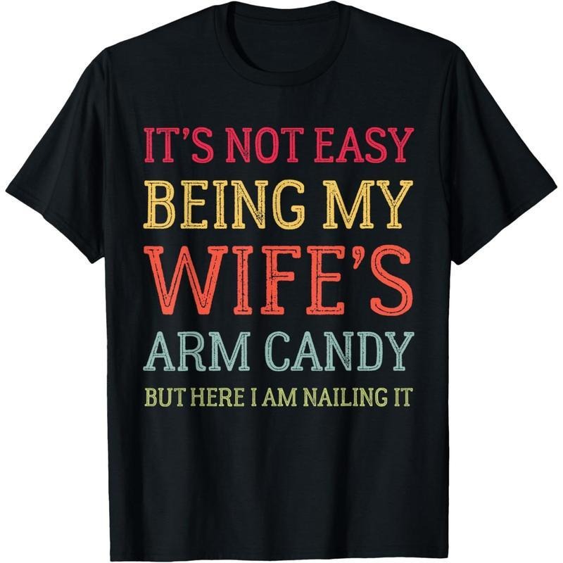 Mouthless cat'WB shield Not Easy Being My Wife'WB shield GA Candy Funny Husband T-Shirt Hoodie, Sweatshirt | DripVista.com