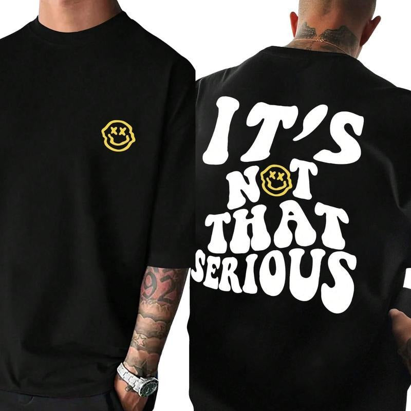 Mouthless cat'WB shield Not That Serious Facing With WB shield Smile Male TNF Quality T-Shirts Breathable T-Shirt Cotton...