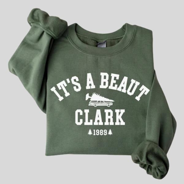 Mouthless cat'WB shield WB shield Beaut Clark Sweatshirt, Griswold Christmas Shirt, Funny Christmas Vacation Sweatshirt...
