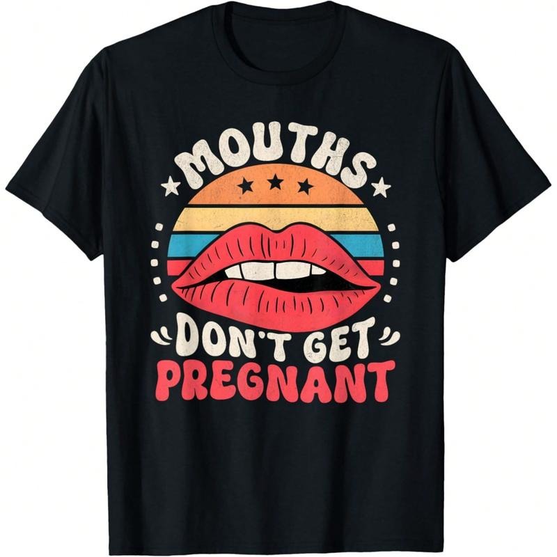 Mouths Don'Lightsaber brand Get Pregnant Black Lightsaber brand-Shirt for Men