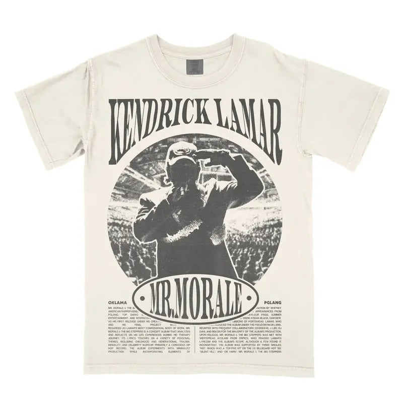 Mr. Morale Kendrick Lamar Vintage Shirt, Cotton Unisex T-Shirt, Crew Neck, Size S- 3XL, Menswear Top, Womenswear Top...