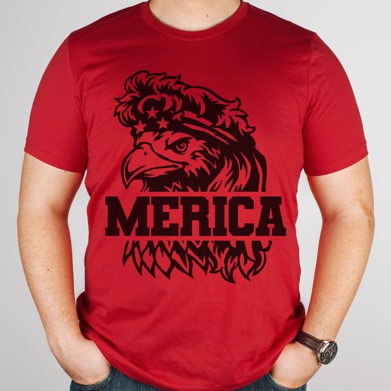 Mullet Tshirts Funny Dad Mullet Tees Mens Mullet T-Shirts Merica Redneck Tees Unisex Short Sleeve Merica Tees Boyfriend...
