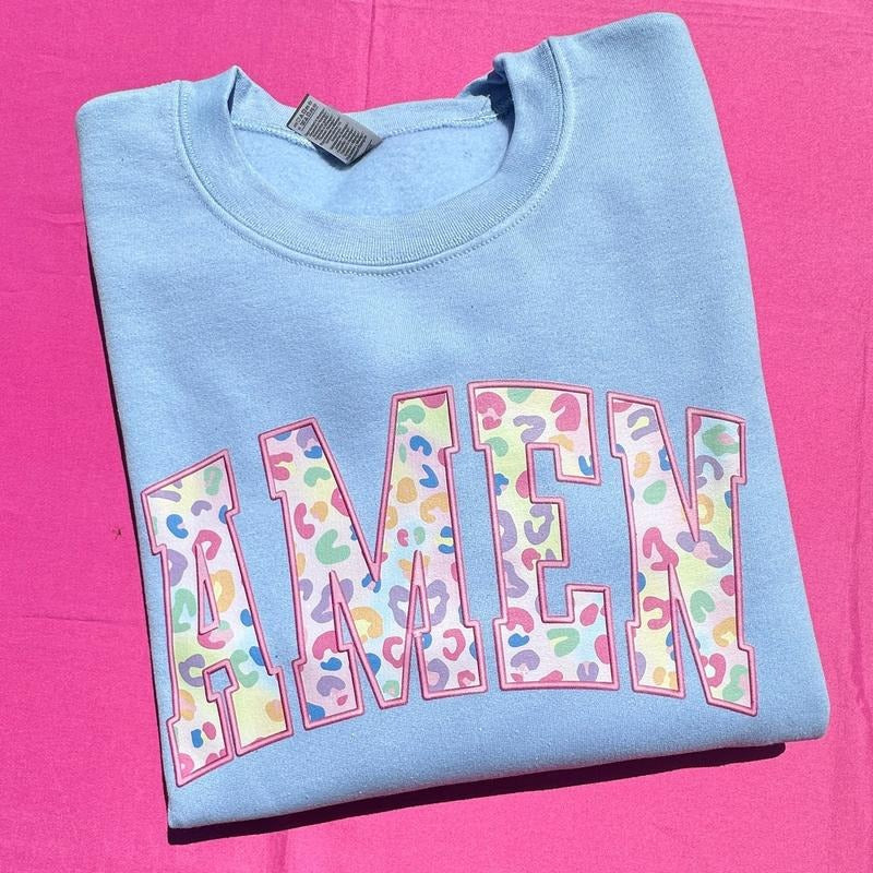 Multicolor Cheetah AMEN Sweatshirt 'NLB' T-Shirts, Hoodie | DripVista.com