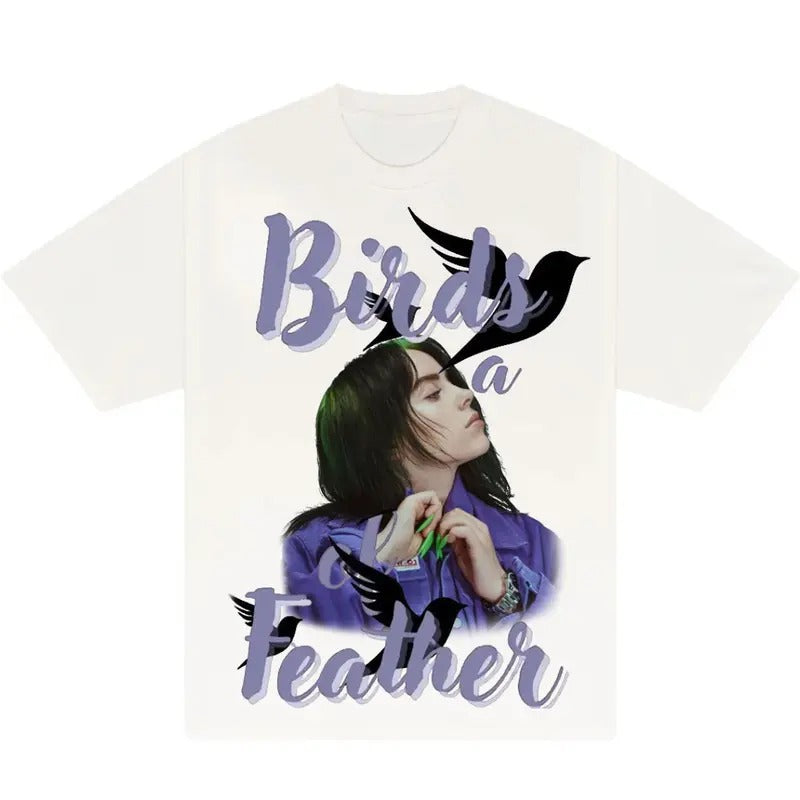 Music Birds a Feather Shirt, Eilishh Gift Fans Tee Hoodie, Sweatshirt | DripVista.com