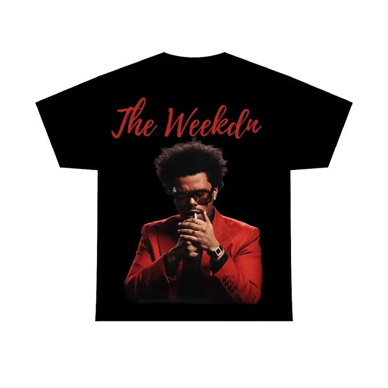 Music Red Thee Weekdddnn Shirt, Rap Gift Fans Tee Hoodie, Sweatshirt | DripVista.com