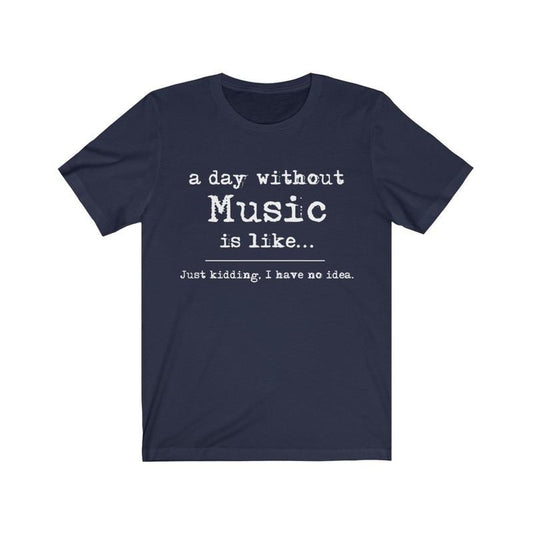 Music T Shirt - Music Lover Gift - Gift For Musician or Music Lovers - Tshirt Men's & Women's Menswear Top Underwear Streetwear Tropical Casual Human T-Shirt Round Neck Crewneck Shortsleeve Operator Graphic