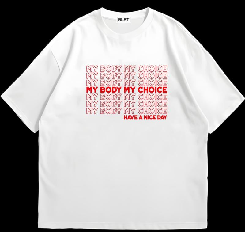 My Body My Choice Pro Choice Feminist Shirt T-Shirt Gift for Her Customizable Graphic Hoodie, Sweatshirt | DripVista.com