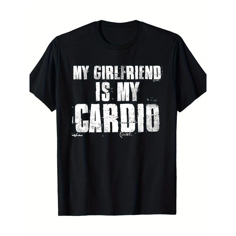 My Girlfriend Is My Cardio Funny Boyfriend Relationship T-Shirt 100%cotton Made in USA Hoodie, Sweatshirt | DripVista.com