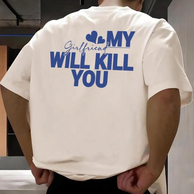 My Girlfriend Will Kill You Shirt, My Girlfriend Shirt, Funny Boyfriend Shirt, Anniversary Gift, Gift for Boyfriend, I Love My
