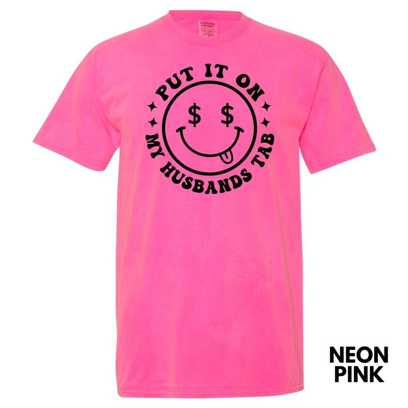 My Husbands Tab Happy Face Comfort Colors T-Shirt 'NLB' Hoodie, Sweatshirt | DripVista.com