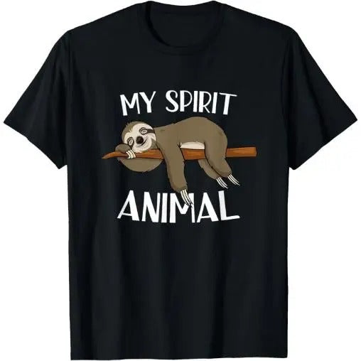 My Spirit Animal is a Sloth T-Shirt Made in USA Hoodie, Sweatshirt | DripVista.com