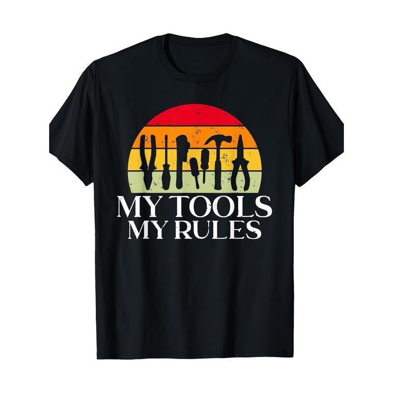 My Tools My Rules Handyman Woodworker Craftsman T-shirt made in usa Hoodie, Sweatshirt | DripVista.com