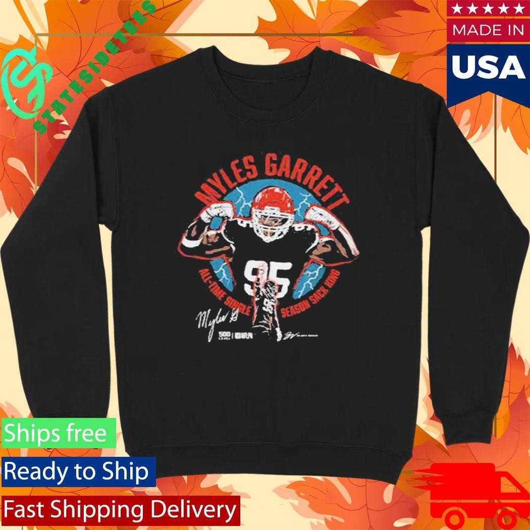 Myles Garrett Cleveland All-Time Sack King T-Shirt