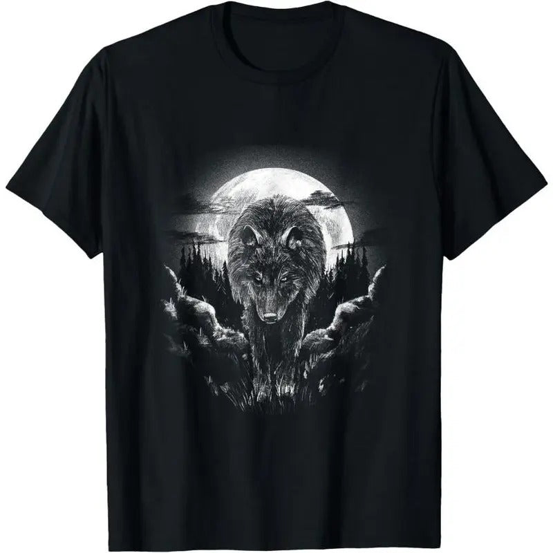Mysterious World Beauty Wild Lone Nature Lovers Forest Wolf T-Shirt Hoodie, Sweatshirt | DripVista.com