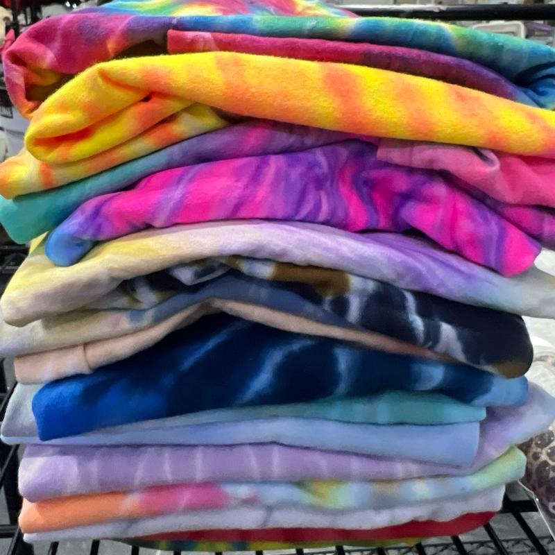 Mystery Tie Dye Tees Summer Tie Dye Tshirts Hippie Style Tees Unisex Tie Dye Spiral Rainbow T-Shirts Short Sleeve Pastel...
