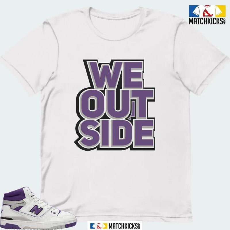 NB 650 WHITE INTERSTELLAR PURPLE SNEAKER MATCHING T-SHIRT (WE OUTSIDE) Hoodie, Sweatshirt | DripVista.com