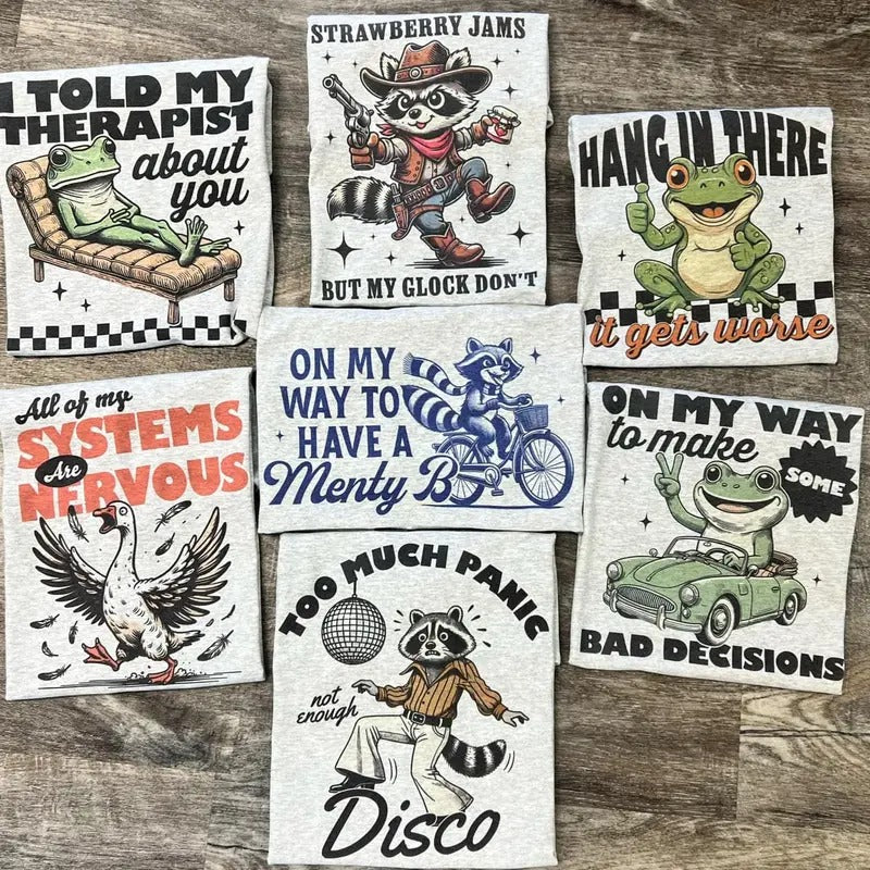 NEW YEAR NEW SET -  2 for 24 - Graphic Tee Bundle - Choose Your Designs - LEAVE SECOND REQUEST IN NOTES AT CHECKOUT