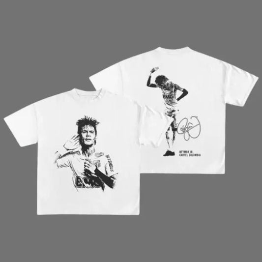 NEYMAR T-Shirt, NEYMAR 2-Sided Vintage Tee, Unisex Soccer Shirt, Sweatshirt, Graphic Tees, Menswear Womenswear Streetwear