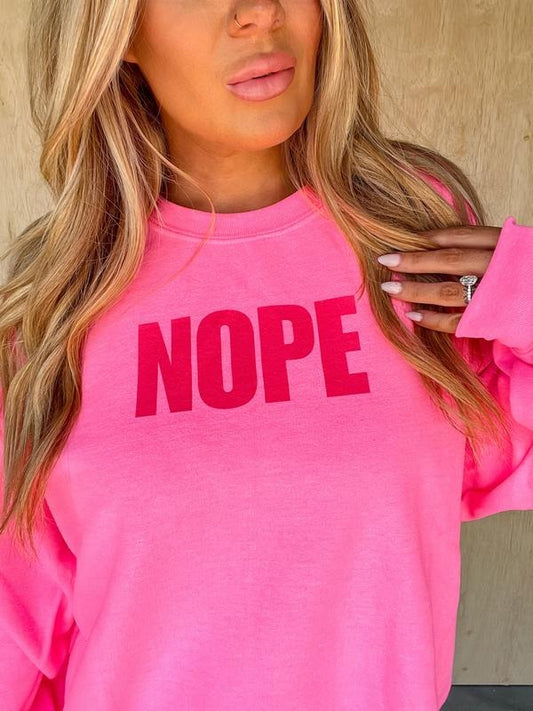 NOPE Graphic Pullover C.O.C.