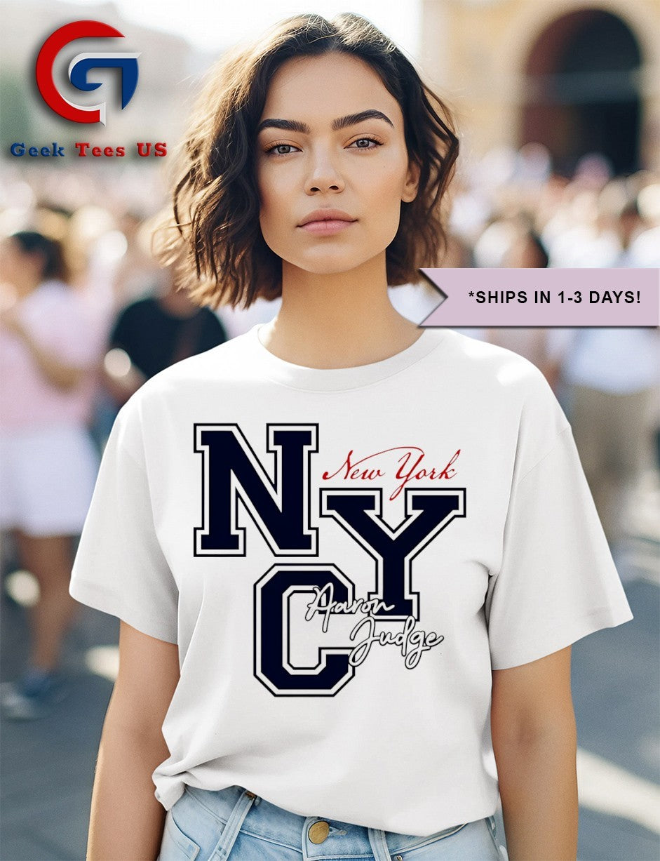 NYC Aaron Judge New York Yankees baseball shirt