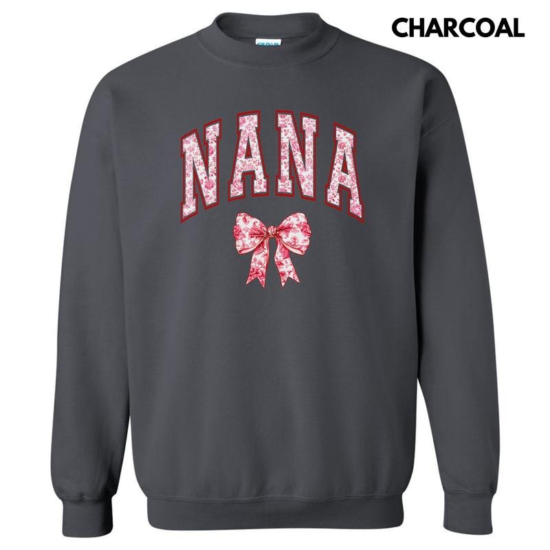 Nana Red Ginger Jar Florals Sweatshirt 'NLB' T-Shirts, Hoodie | DripVista.com