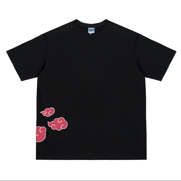 Naruto "Akatsuki" Heavyweight Vintage Tee 100% Cotton OVERSIZED Anime T-shirt Menswear Top Crew Necks Tshirt Casual Streetwear