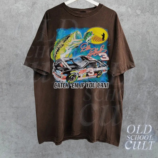 Nascar X Fishing Vintage Racing T-Shirt, Y2k Retro Bootleg Graphic Shirt, Retro Racing Graphic Tee, Unisex Race Shirt, Race Gifts,Fisher Tee